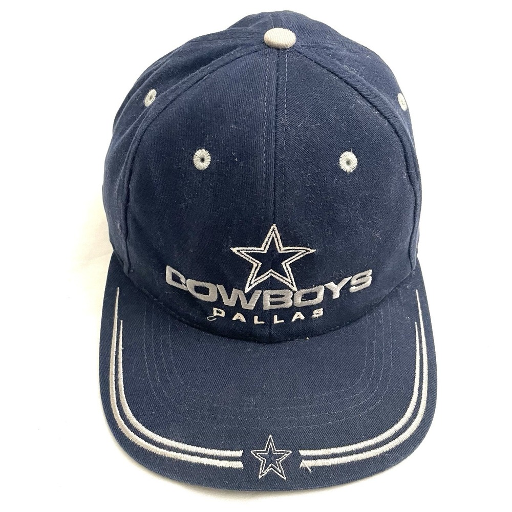 Vintage Dallas Cowboys Hat Cap Adjustable Blue Embroidered Star NFL